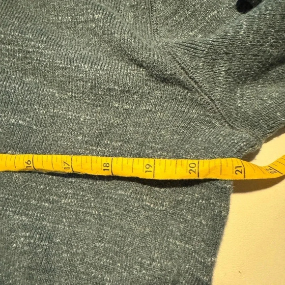 J Crew Teal Cotton Crewneck Sweater Medium - Picture 5 of 6